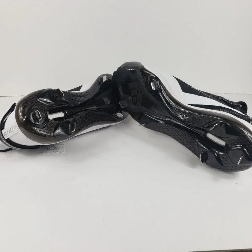 Men's FY4178 Adidas Icon 7 Boost Metal Baseball Cleats Size 12.5 Black & White - Picture 5 of 10